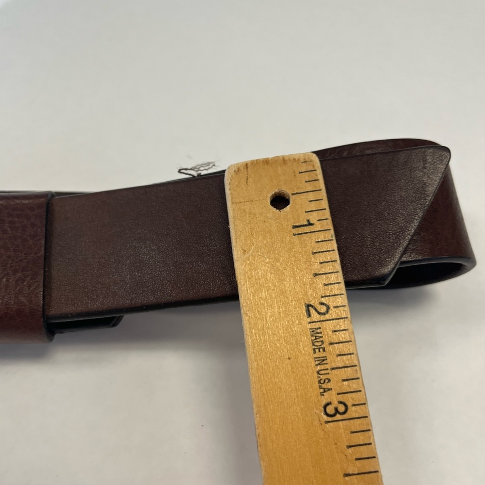 Mossimo Brown Leather Adjustable Belt Sz. M‎ - Picture 5 of 5